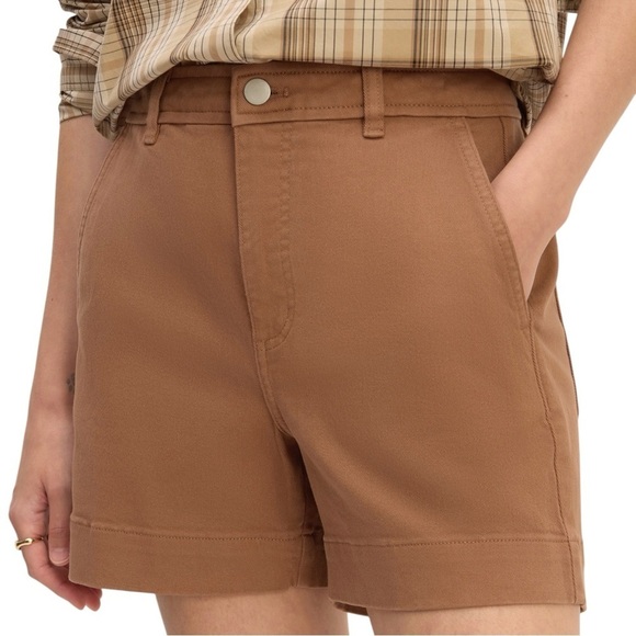 Everlane Utility Short Carob Brown Organic Cotton Twill Sz 2 / 27 - Picture 10 of 13